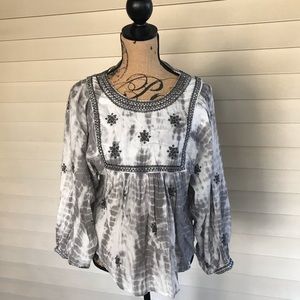 Zara Boho Style Top - beaded - NWT - XS
